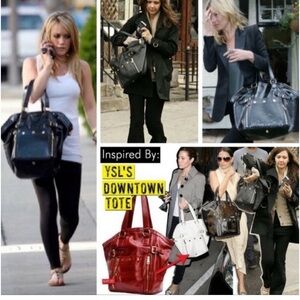 Yves Saint Laurent Vintage Patent leather Downtown bag  loved in great shape